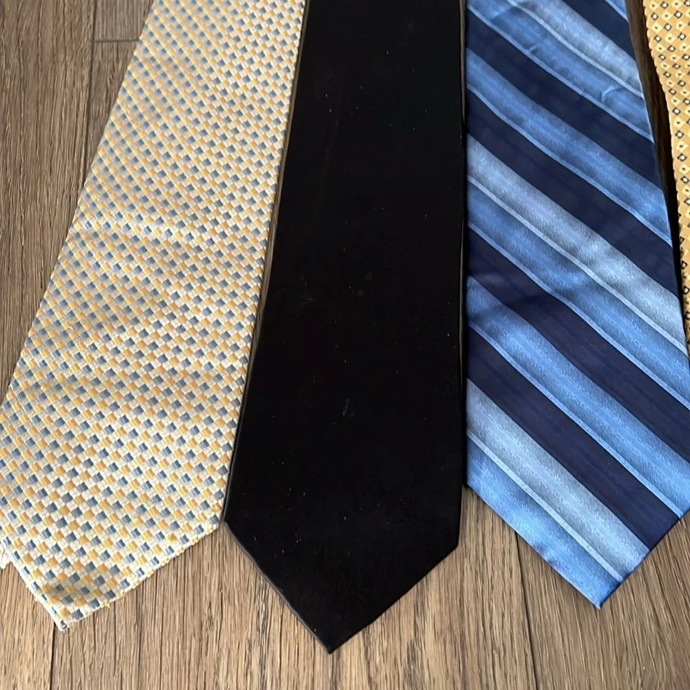 Puritan,Stafford,Merona And More Men’s 100% Silk Classic Tie Bundle Of 7 Size OS